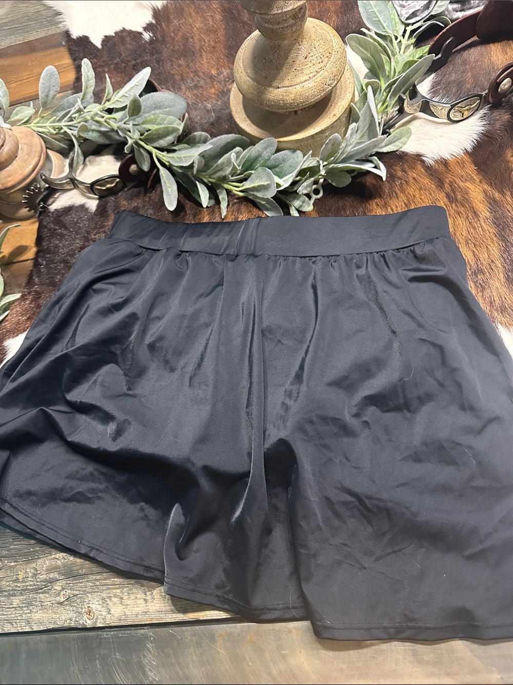 NWT swimshaper Black swim skirt